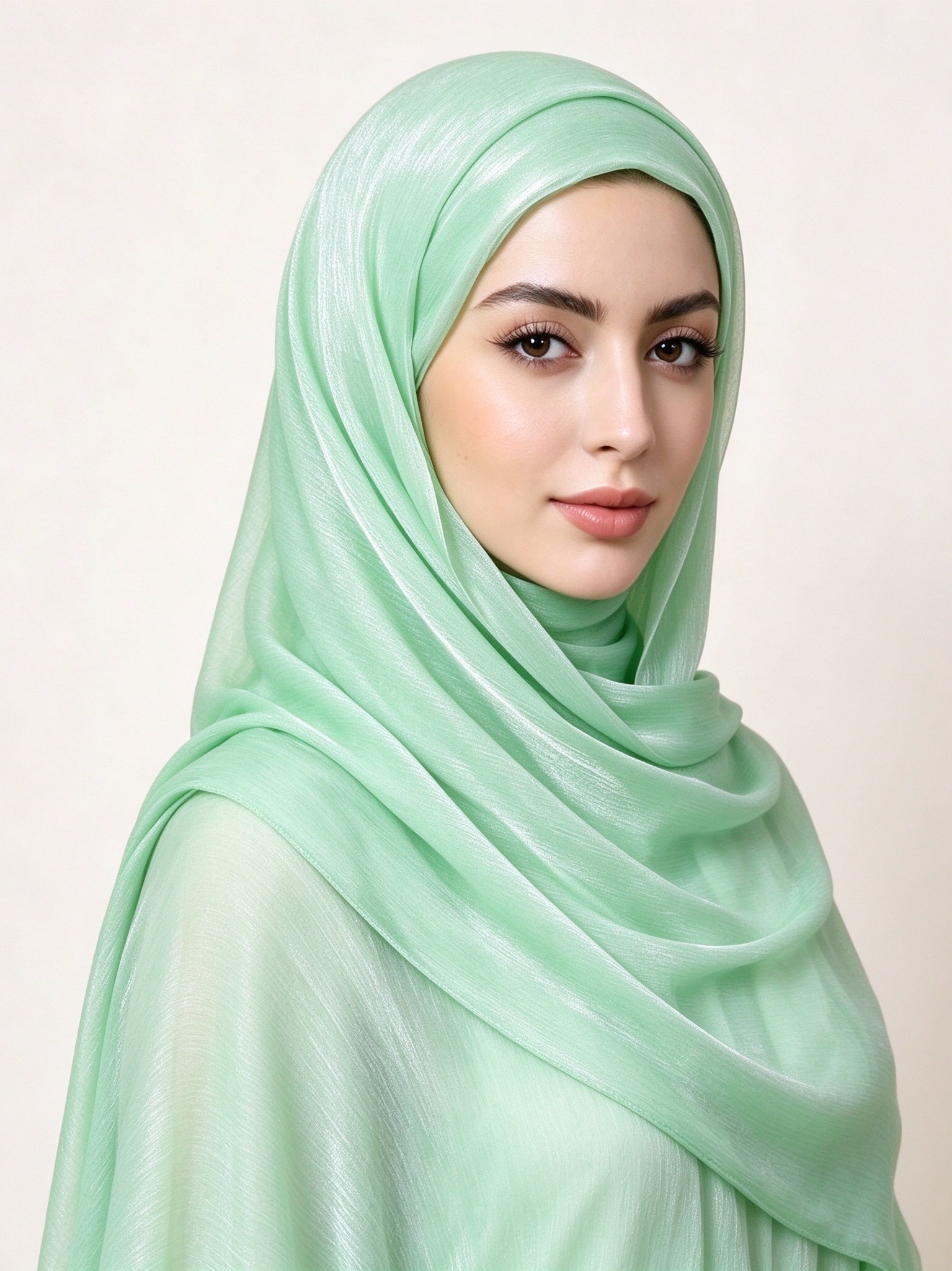 حجاب سادة أخضر