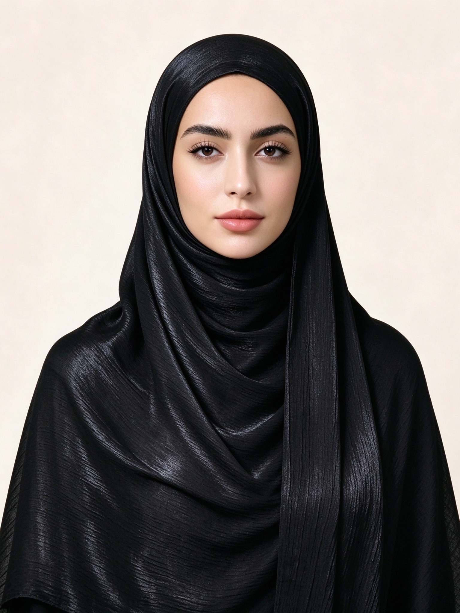Black Texture Hijab