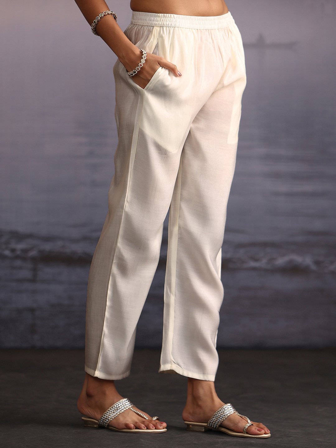 White Embroidered Kurta Set