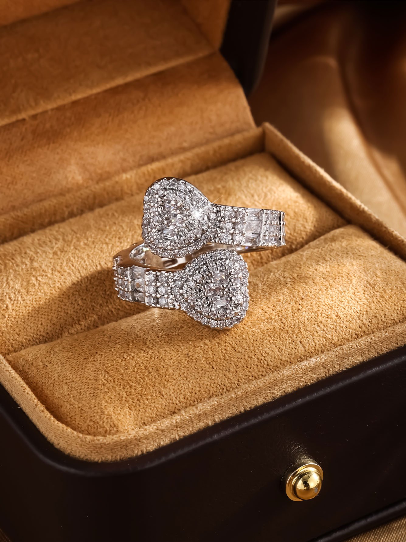 Silver Crystal Ring