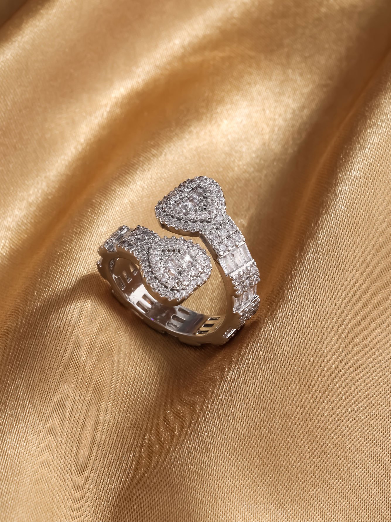 Silver Crystal Ring