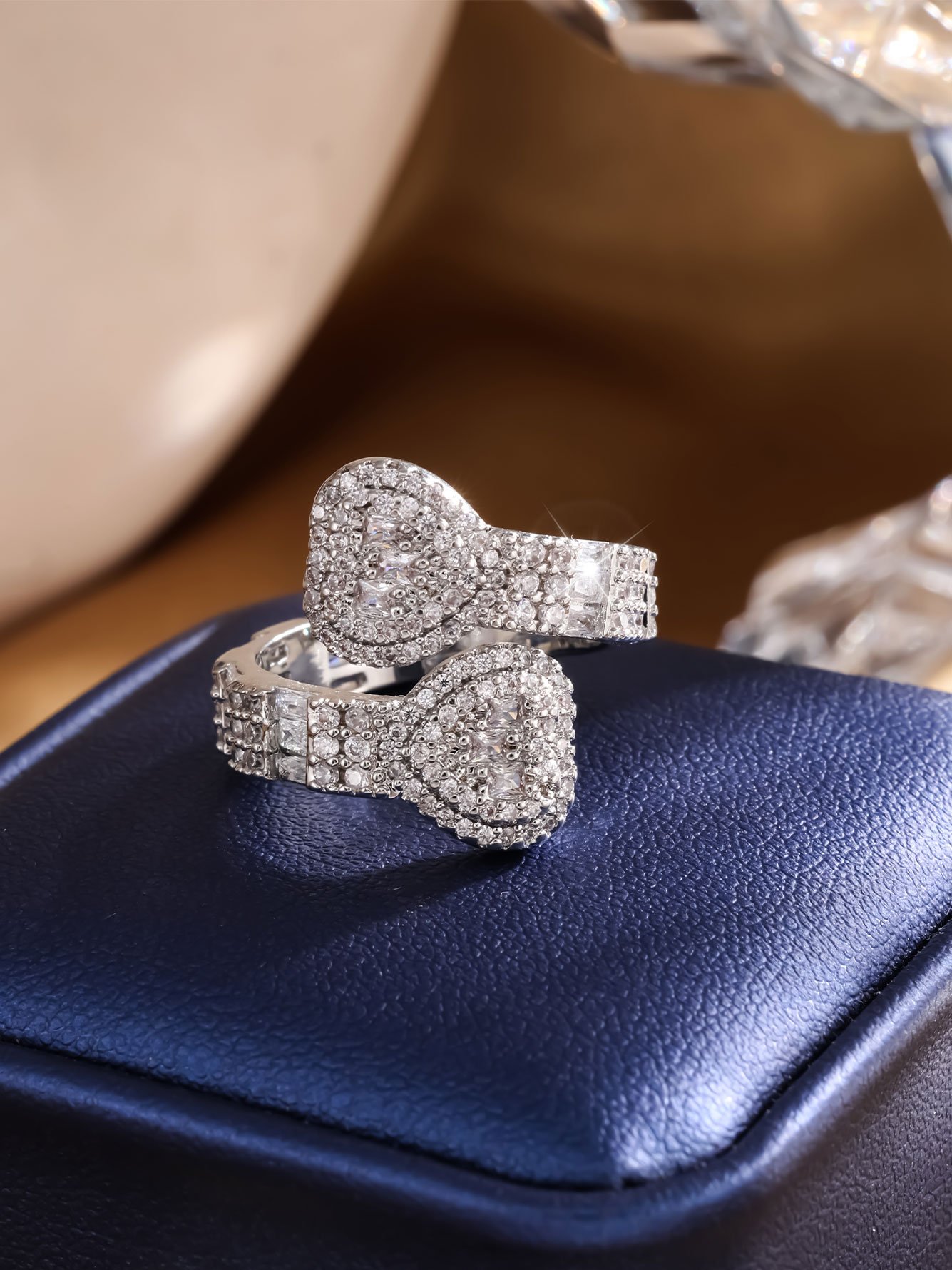 Silver Crystal Ring