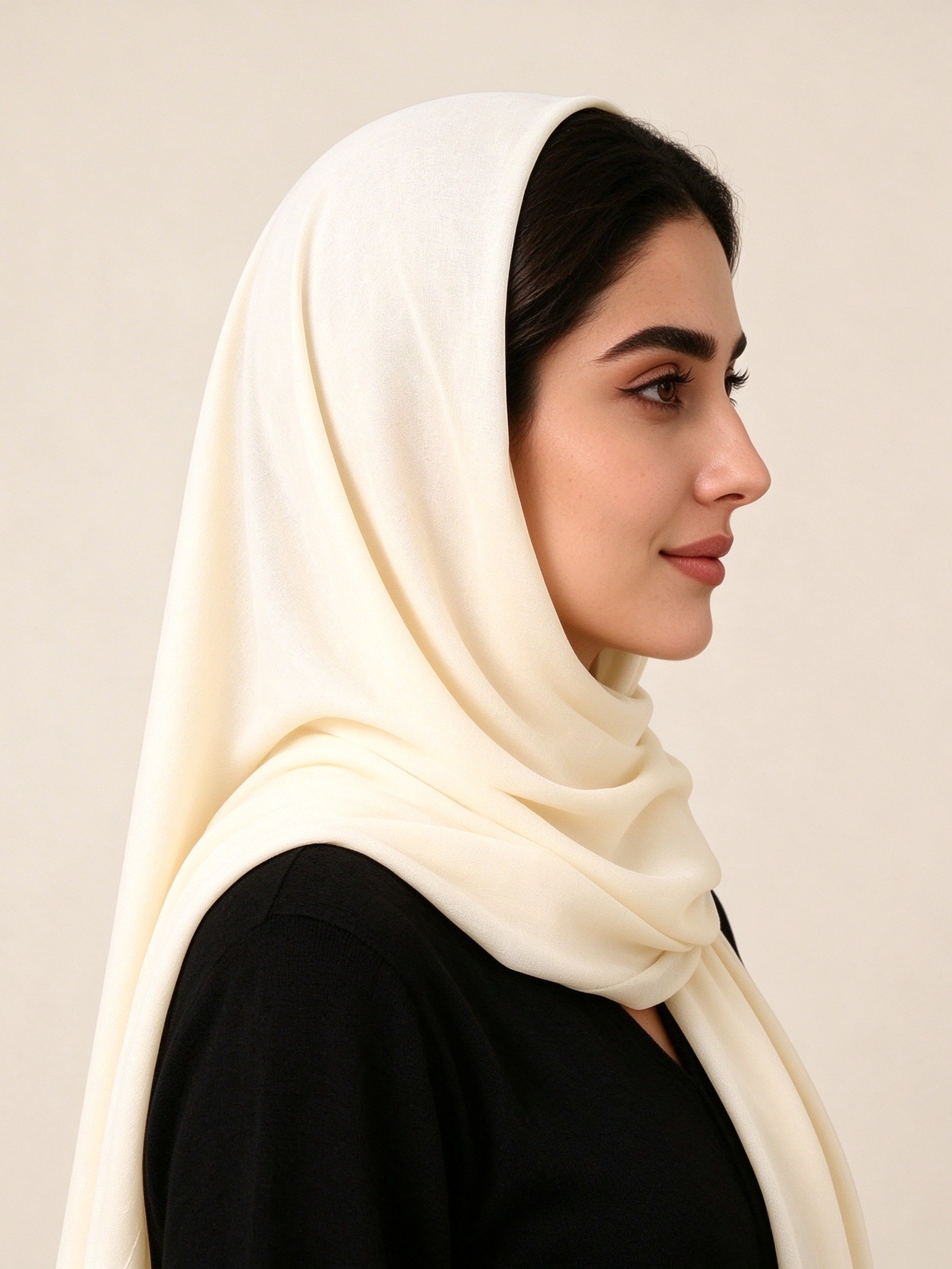 حجاب سادة كريمي