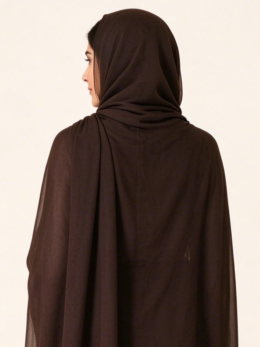 حجاب سادة بني قهوة