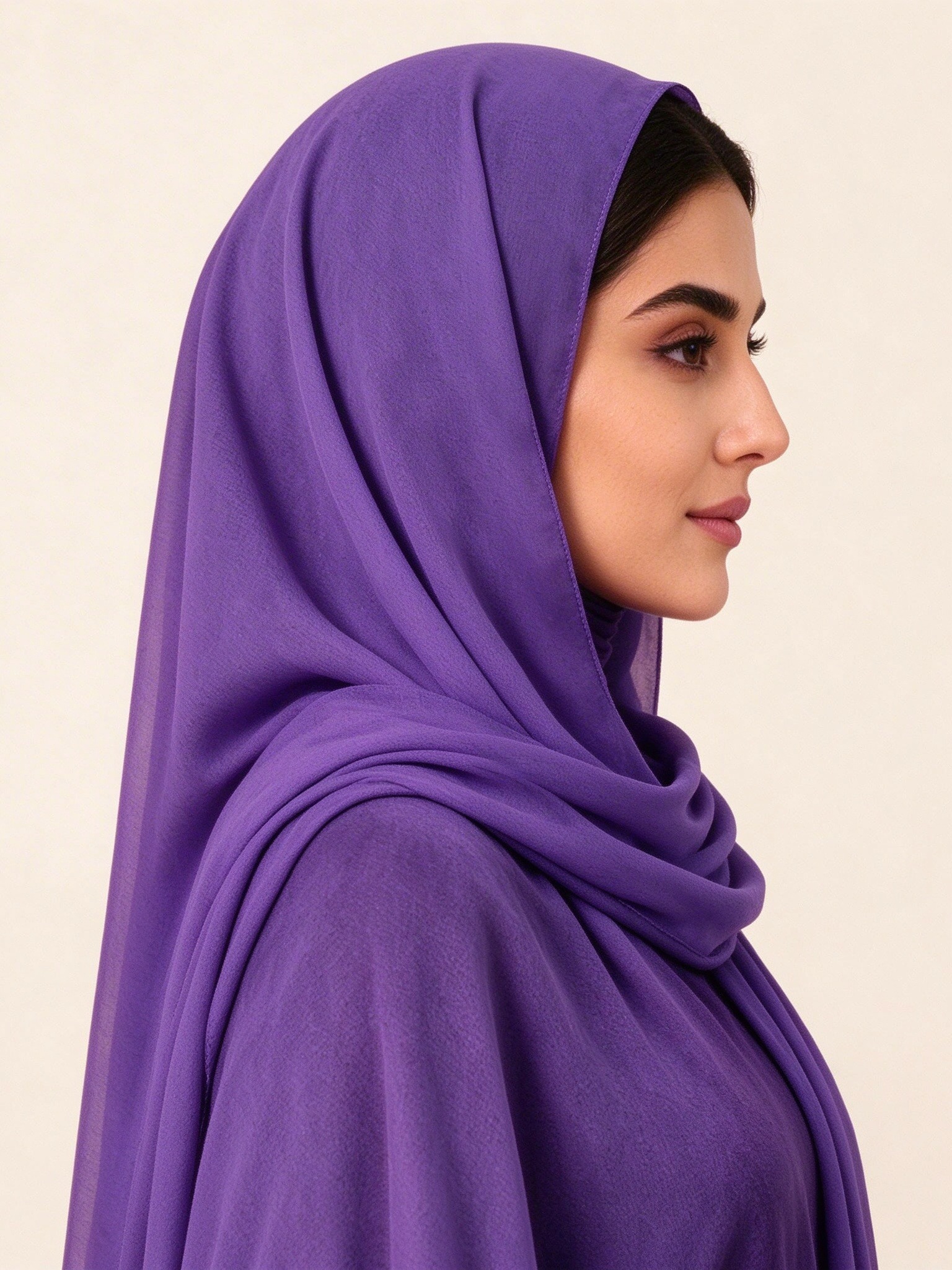 حجاب سادة أرجواني