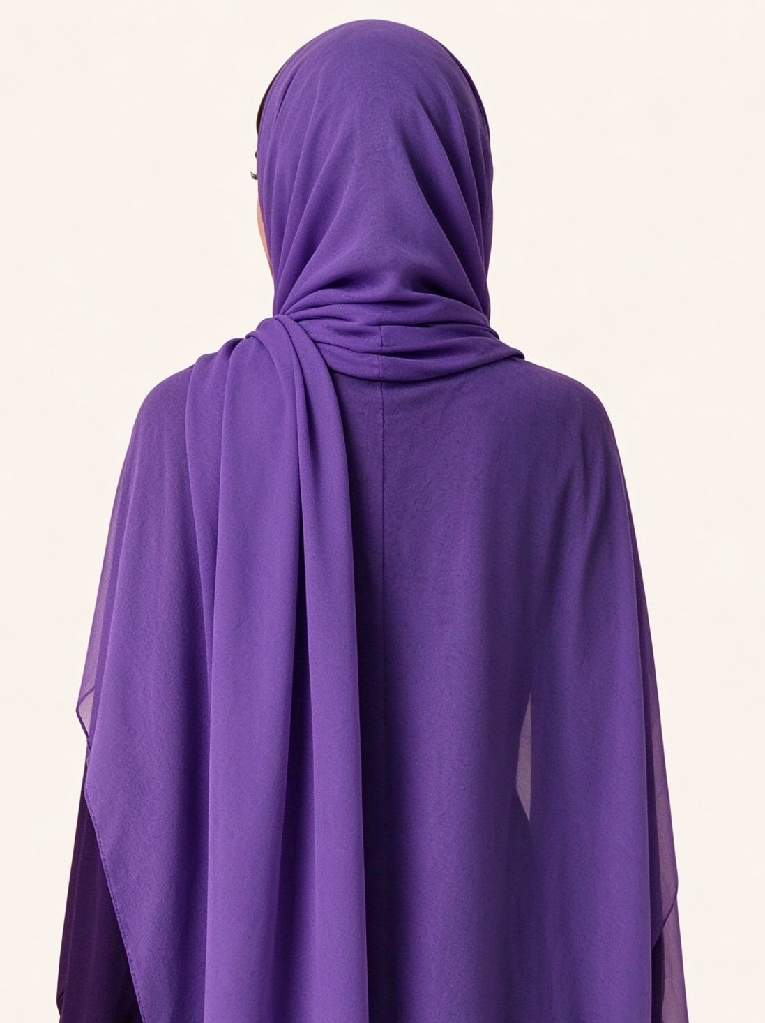 حجاب سادة أرجواني