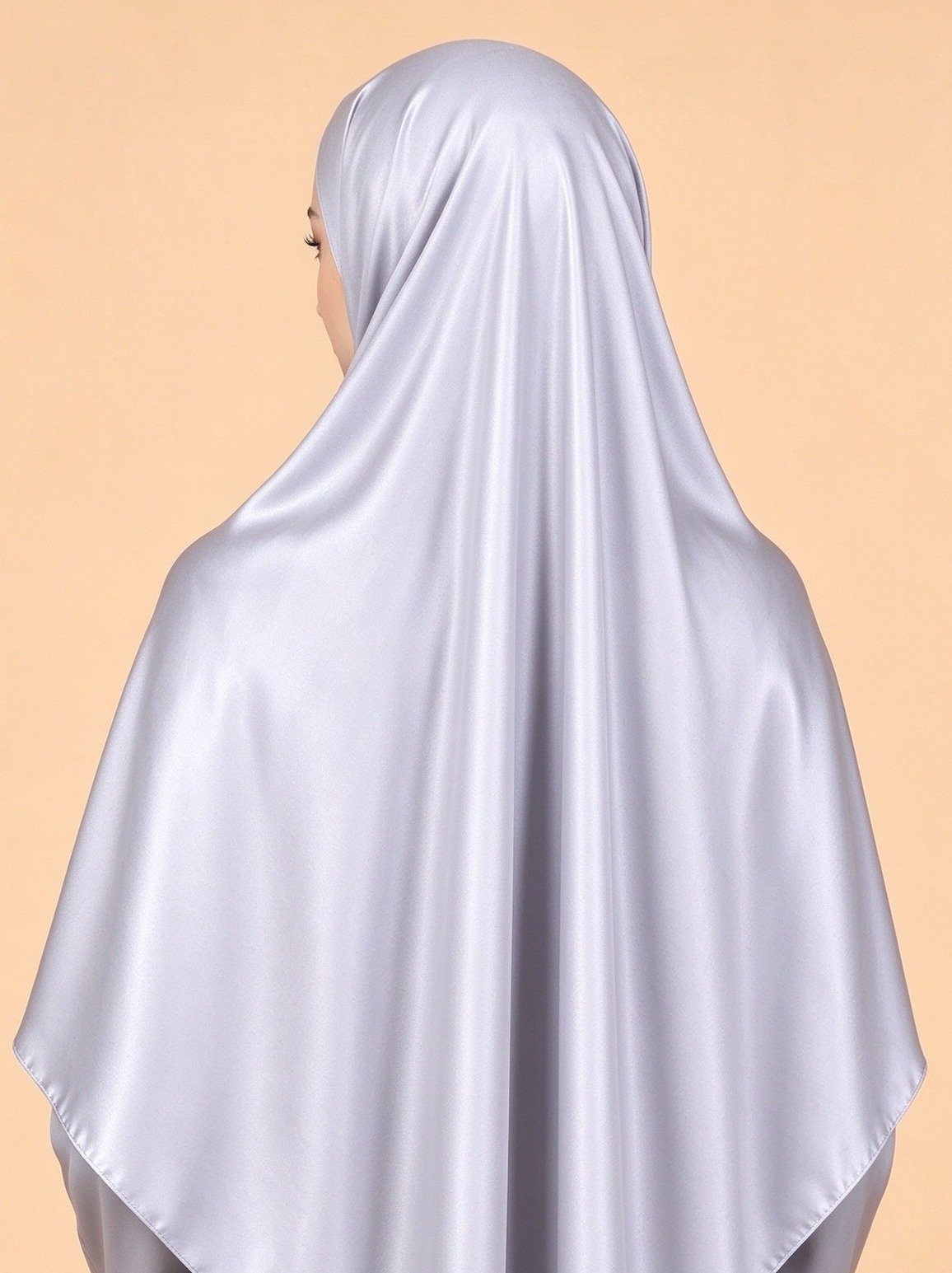 Grey Solid Hijab