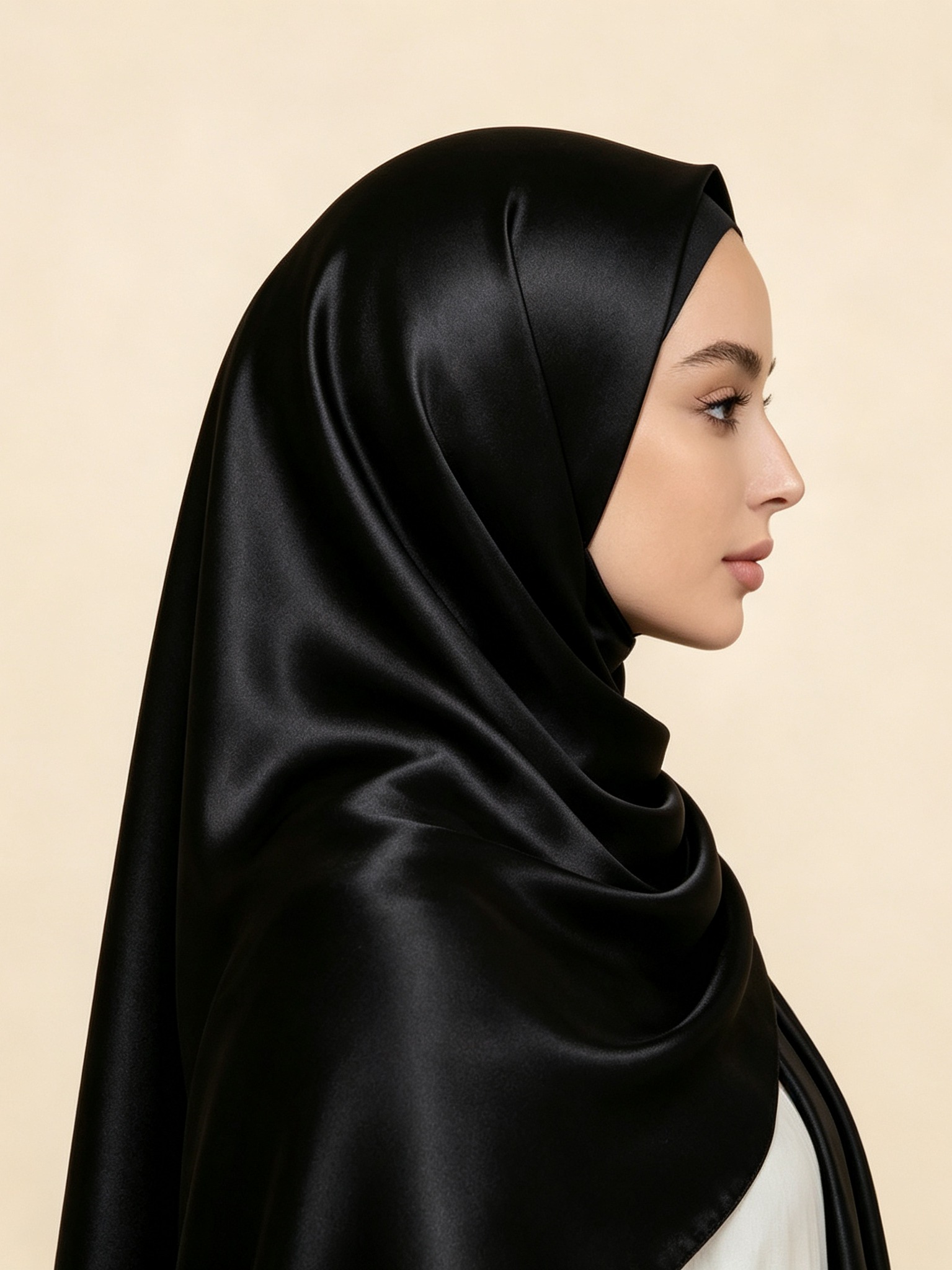 حجاب سادة أسود