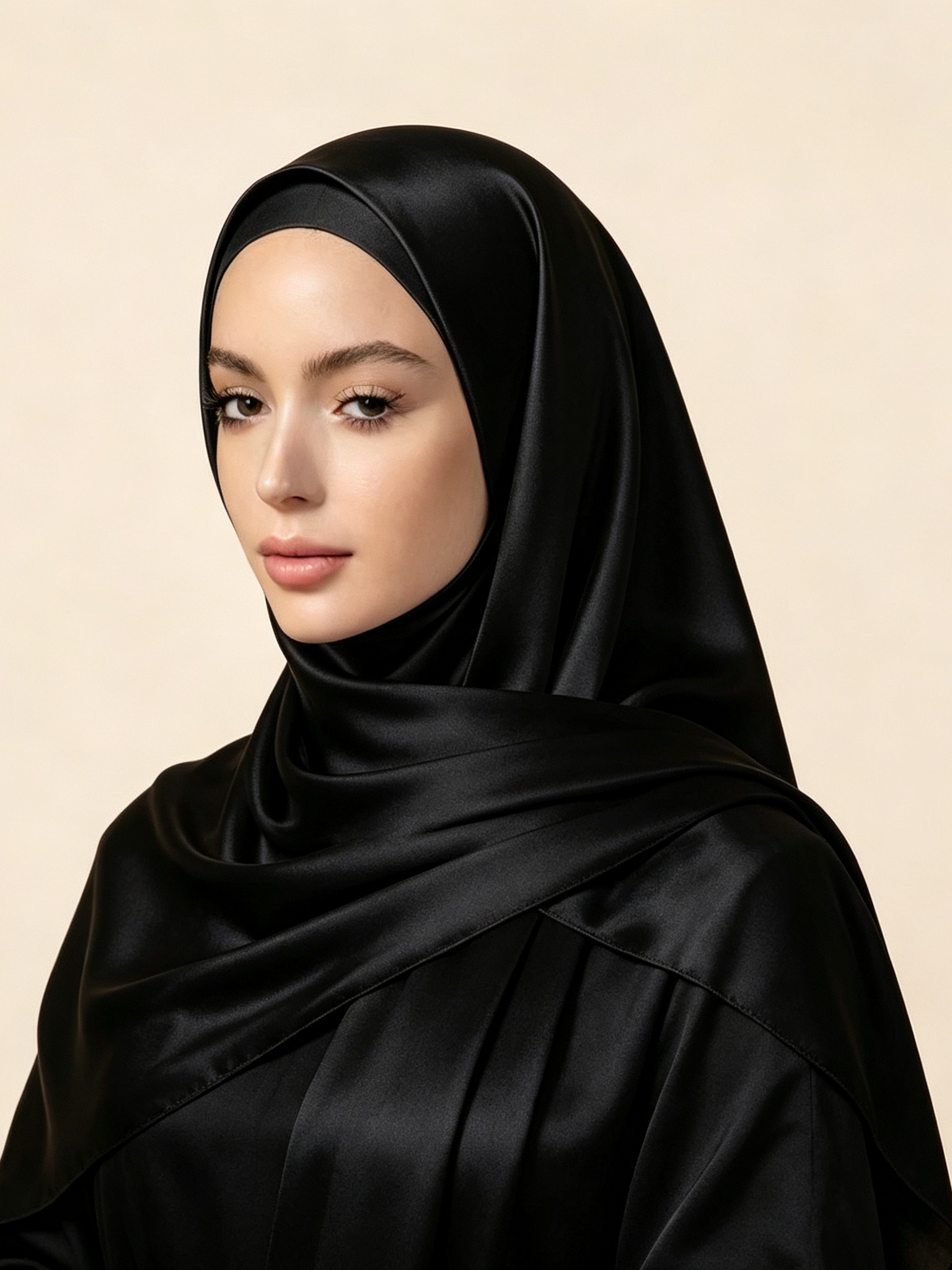 حجاب سادة أسود