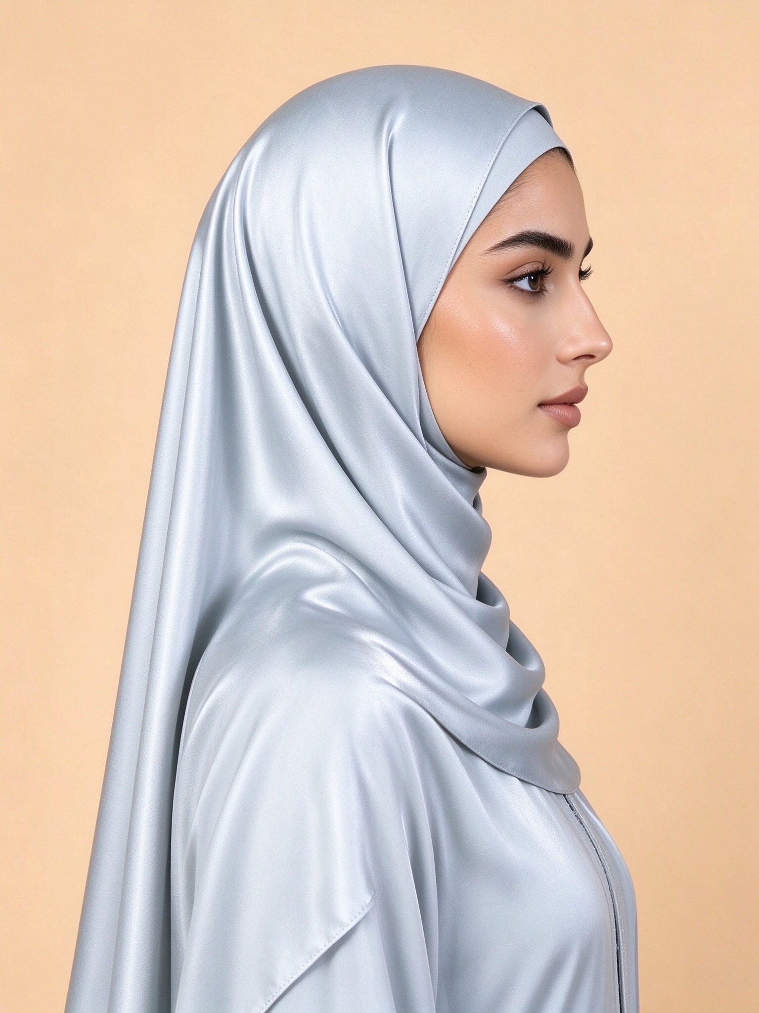حجاب سادة رمادي