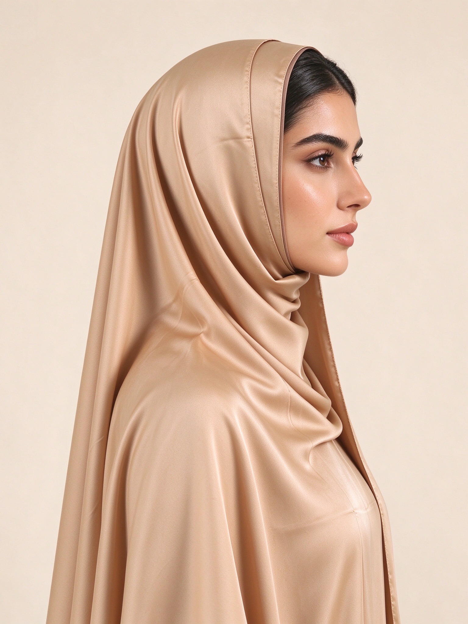 Nude Solid Hijab