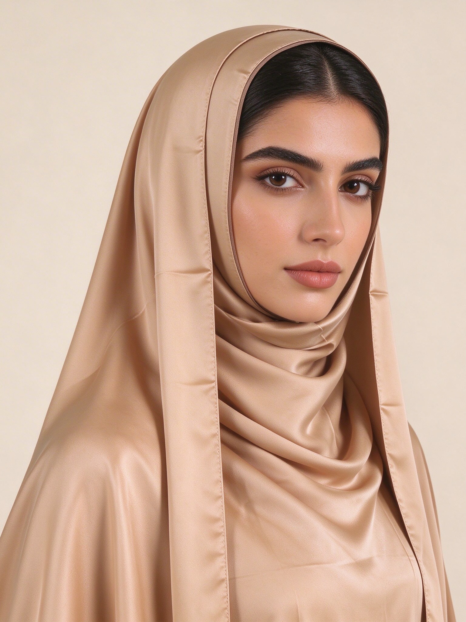 Nude Solid Hijab