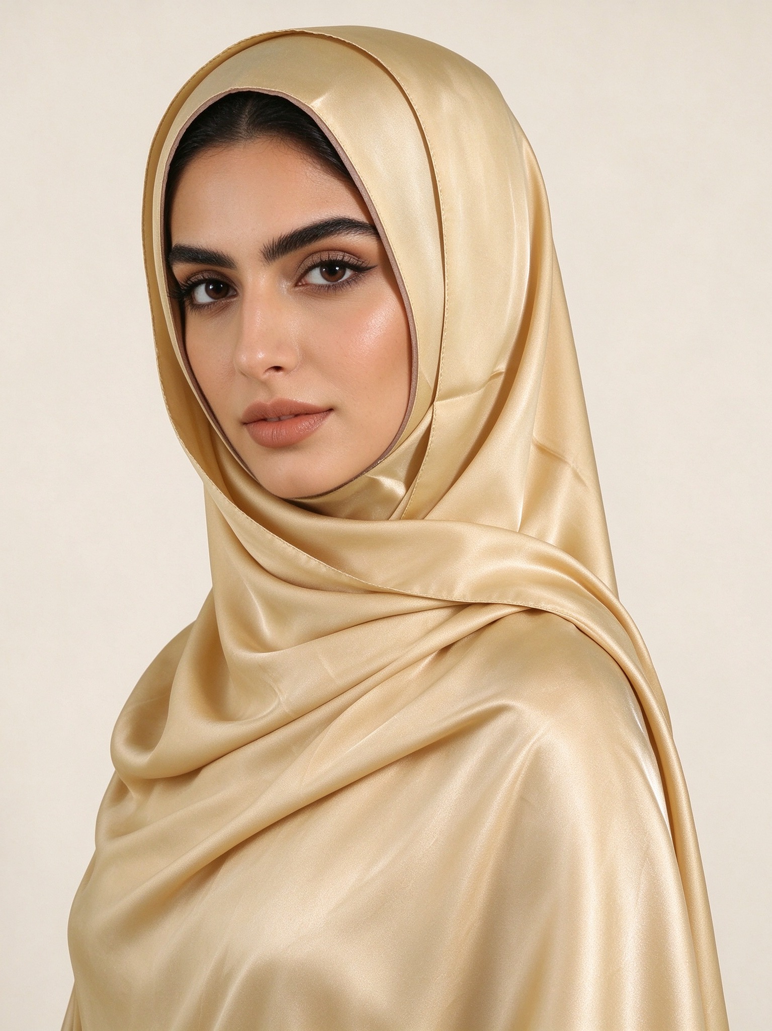 Gold Solid Hijab