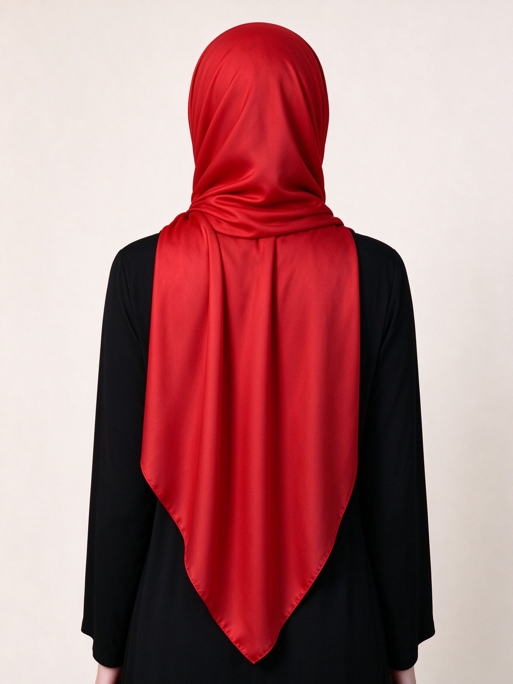 حجاب سادة أحمر