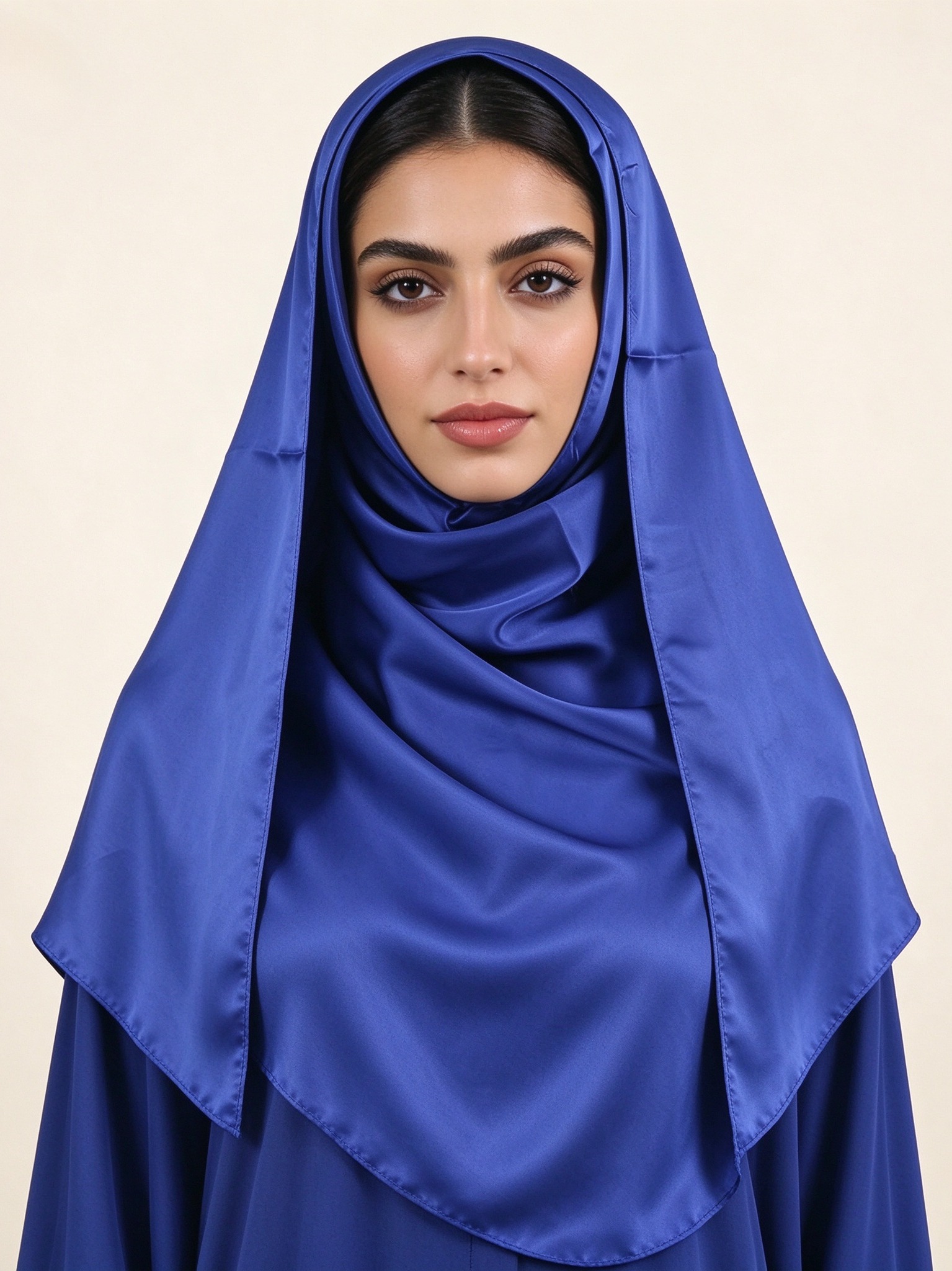 Medium Blue Solid Hijab