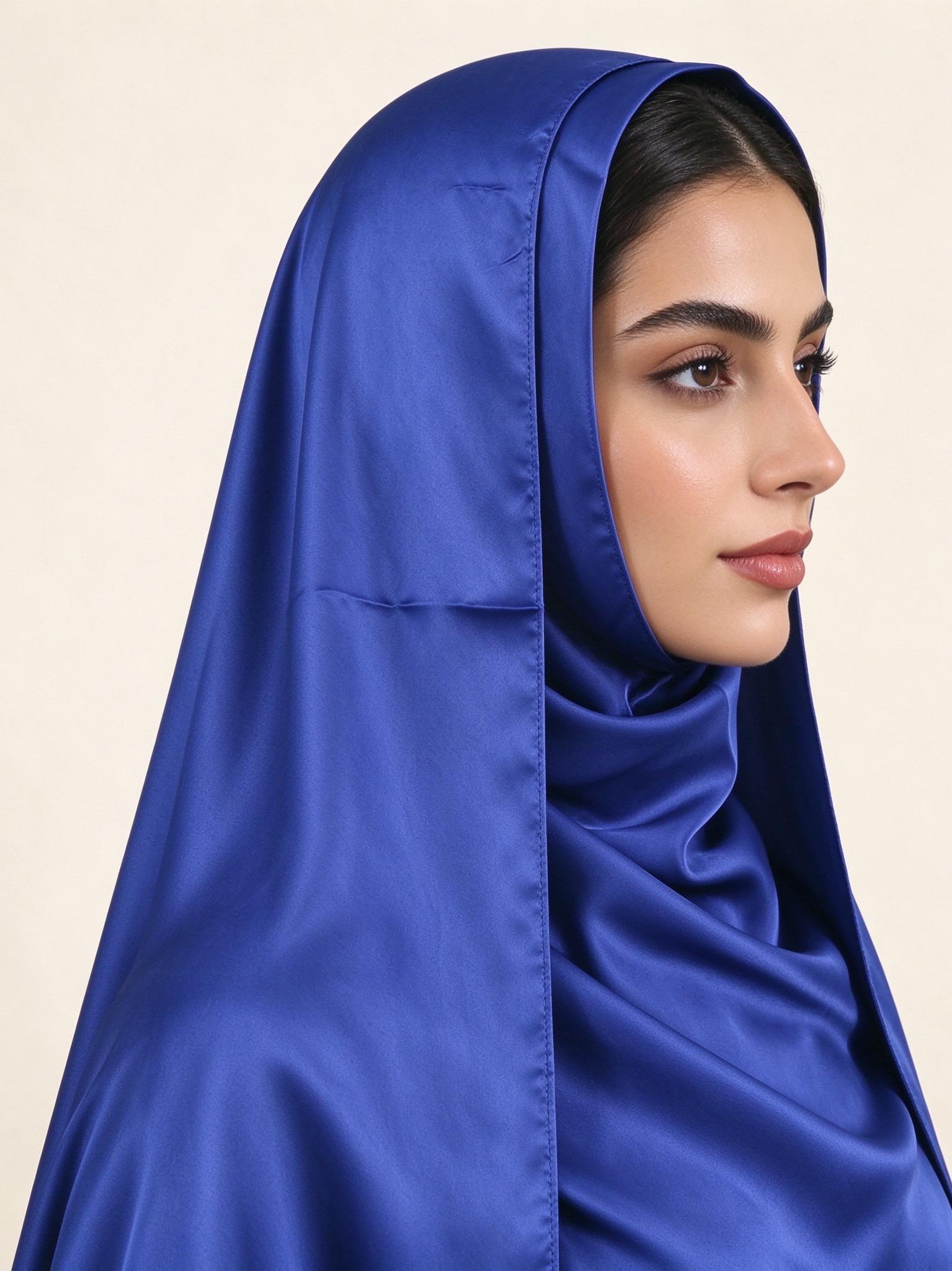 Medium Blue Solid Hijab