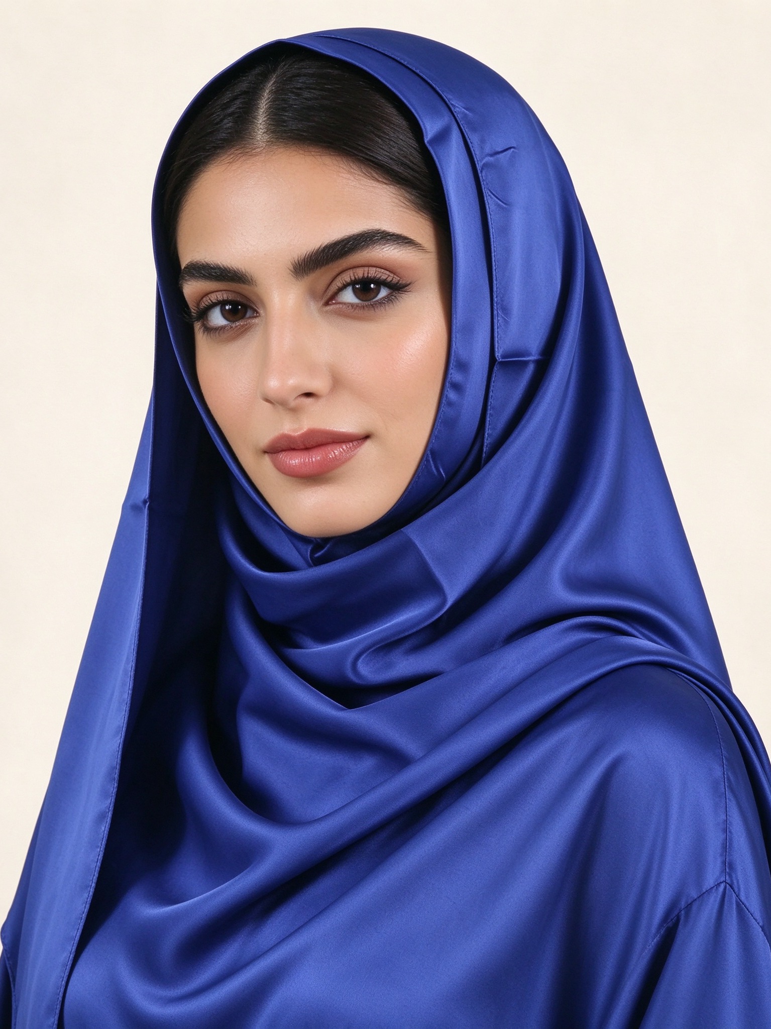 Medium Blue Solid Hijab