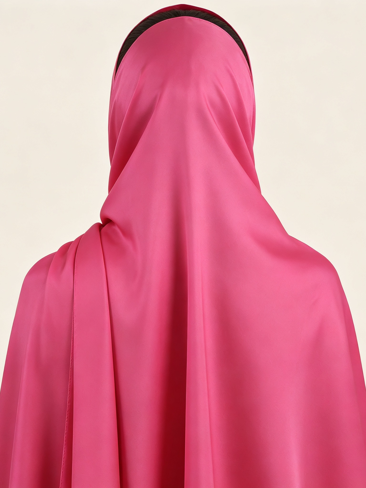 حجاب سادة وردي نيون