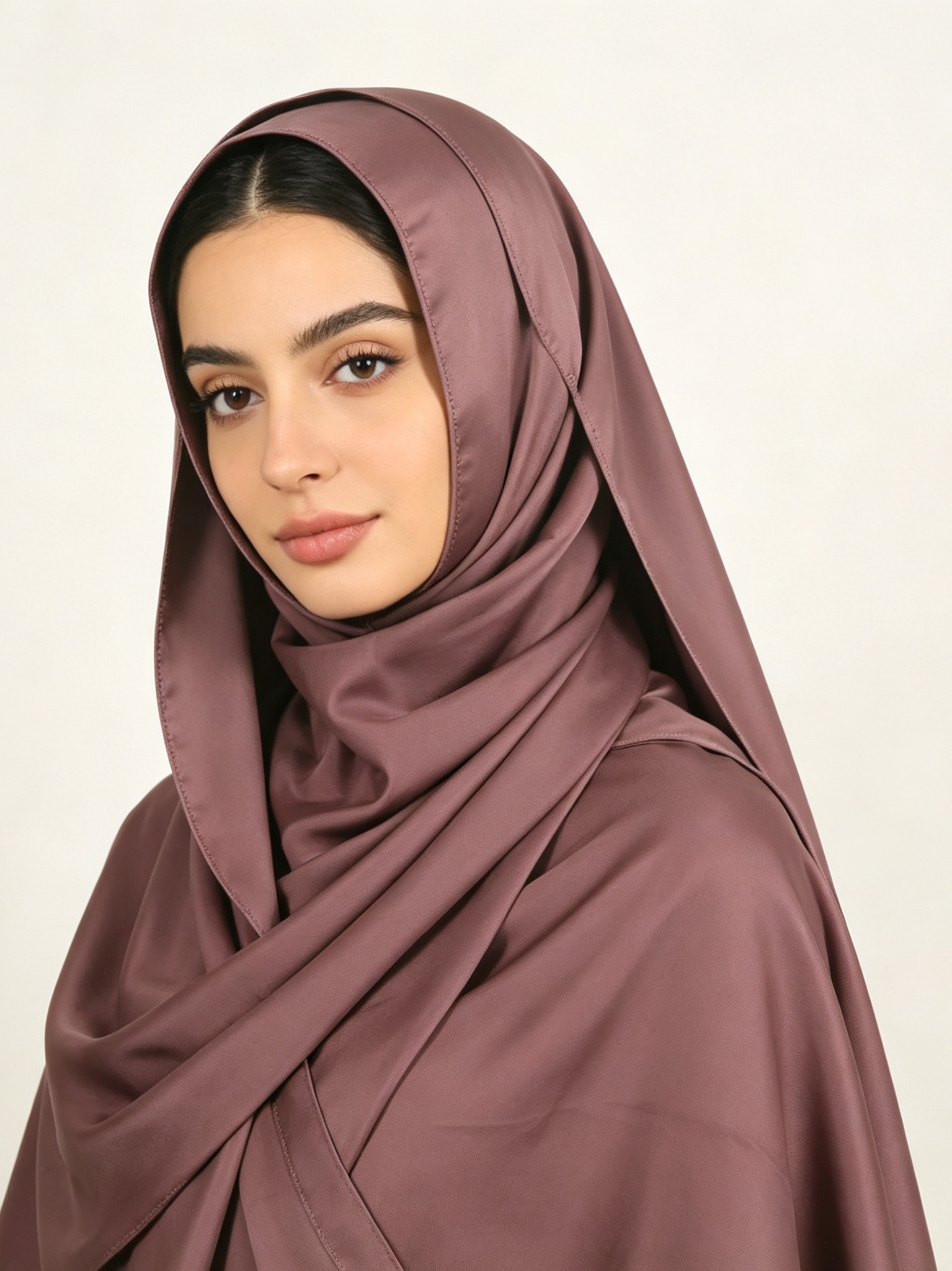 حجاب سادة أرجواني