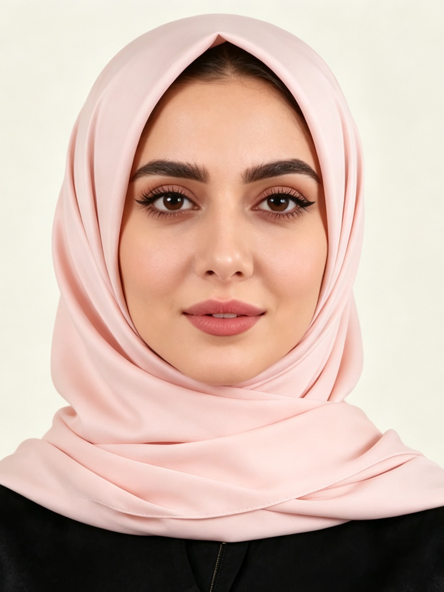 Pink Solid Hijab