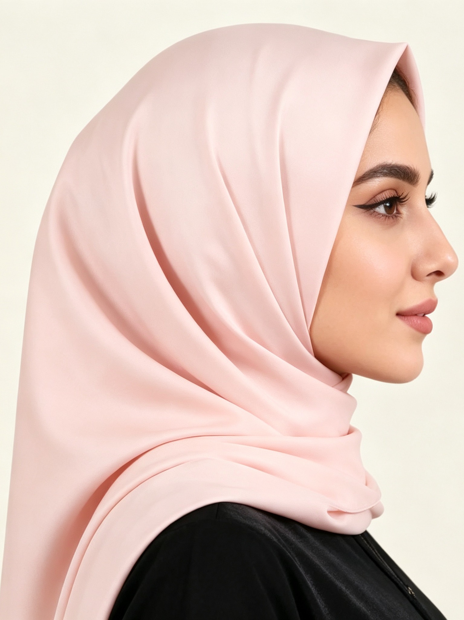 Pink Solid Hijab