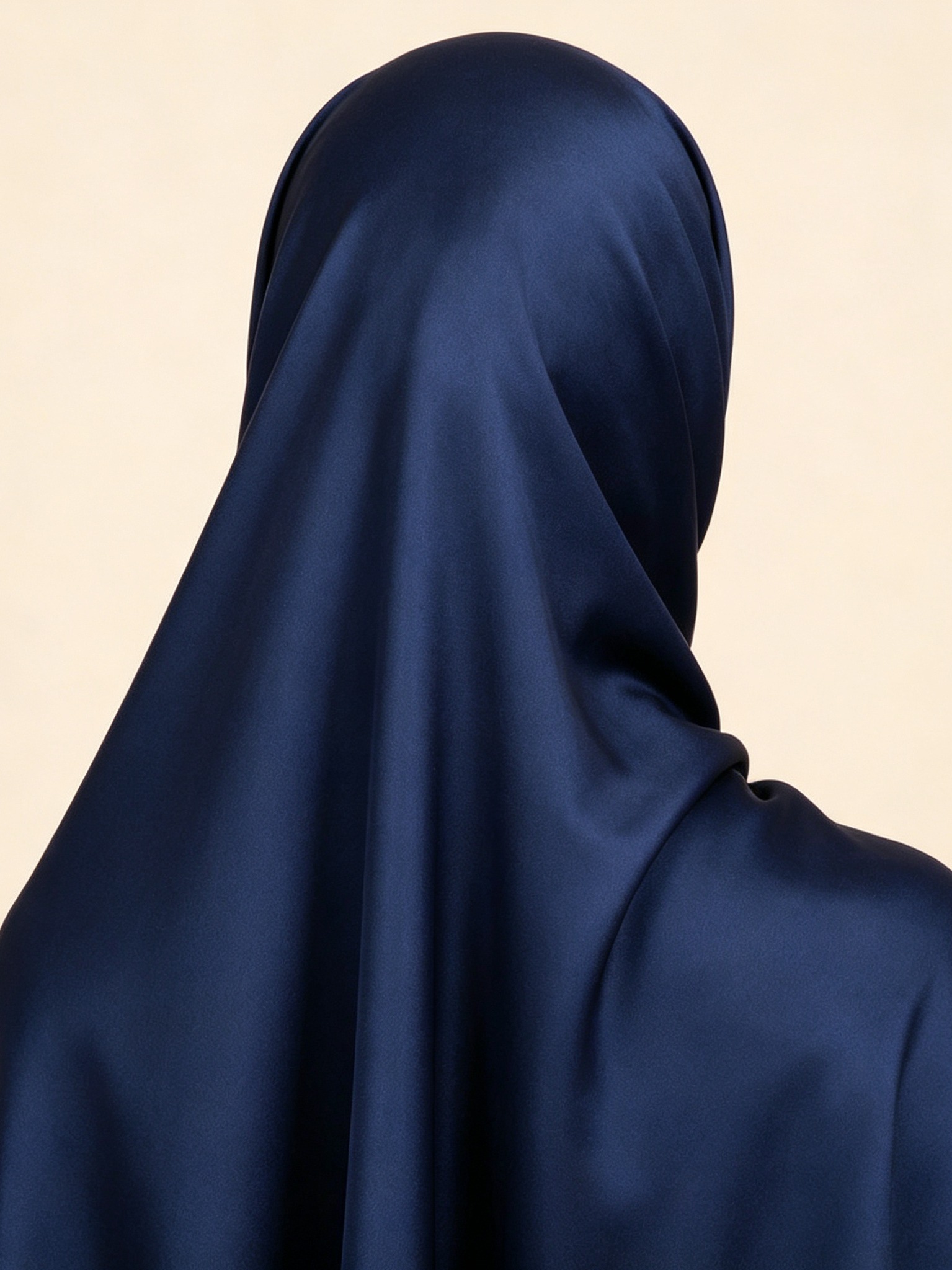 Navy Blue Solid Hijab