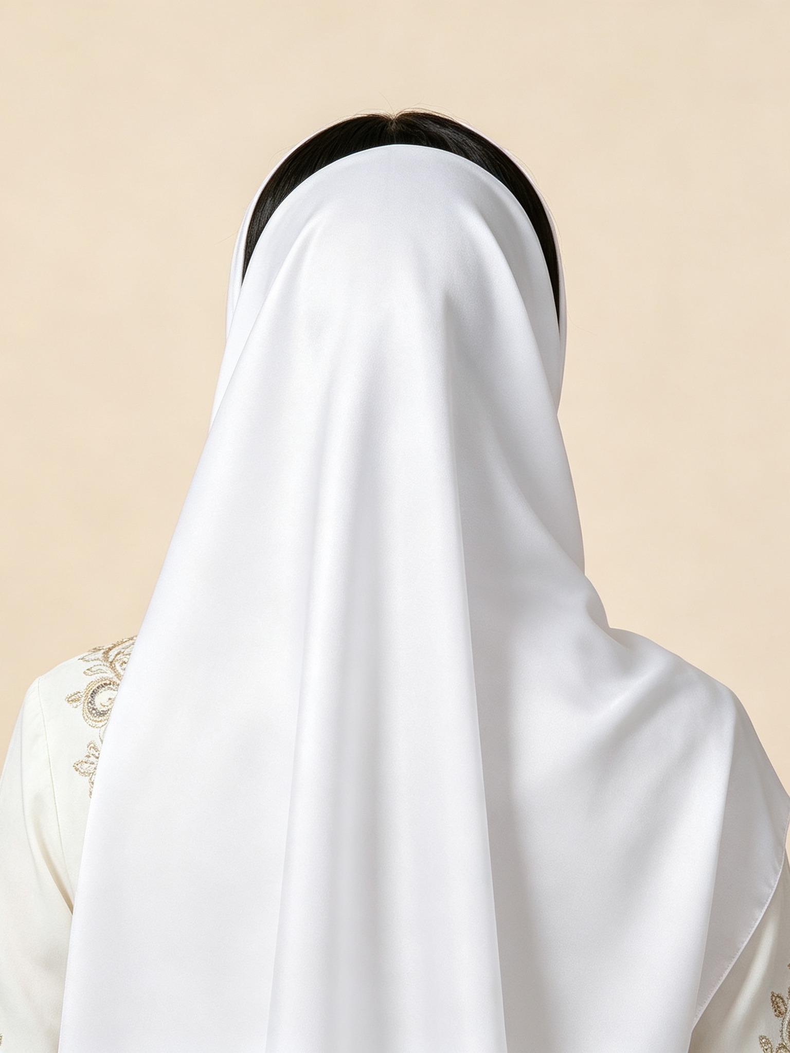 White Solid Hijab