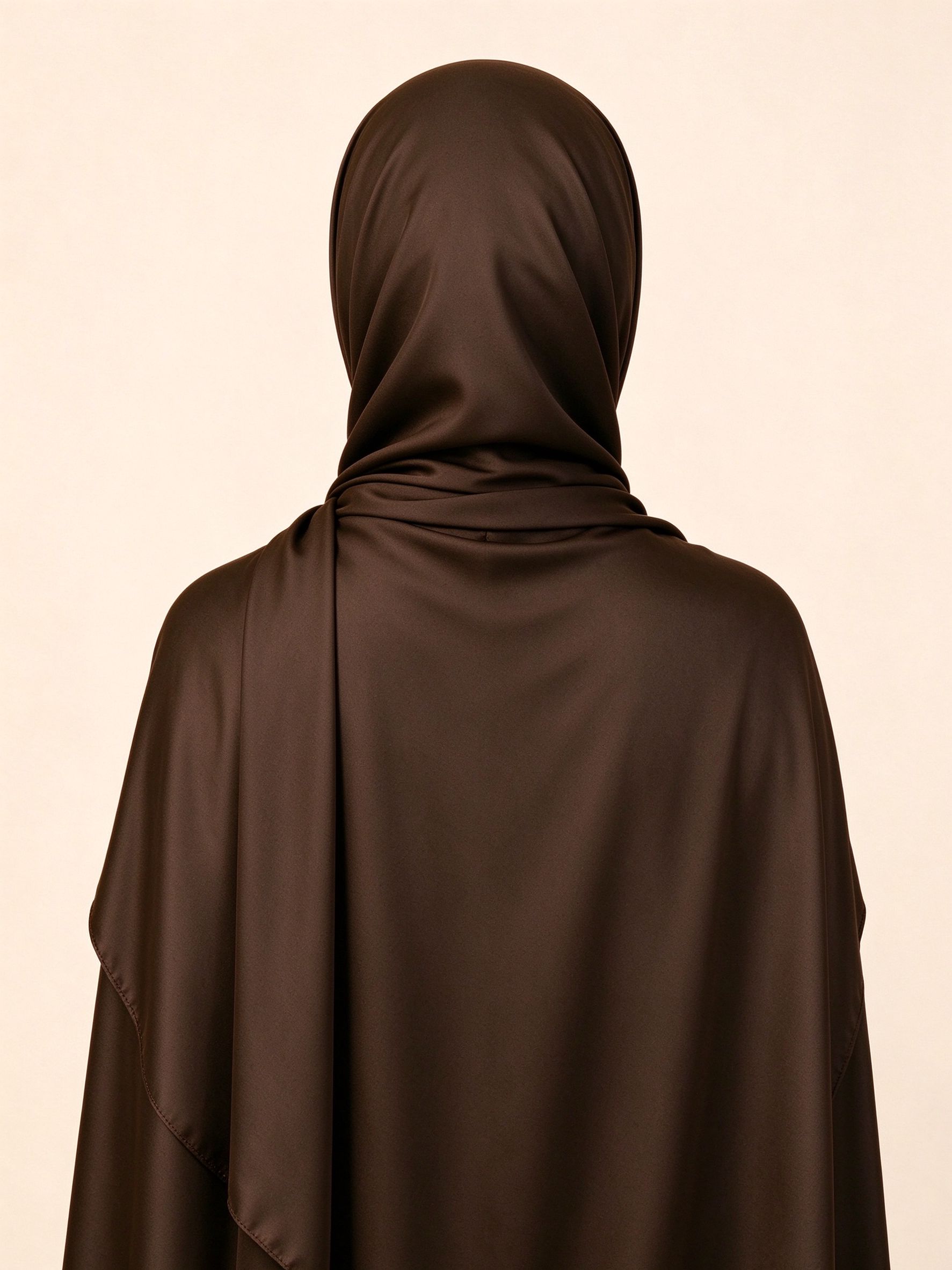 حجاب سادة بني قهوة