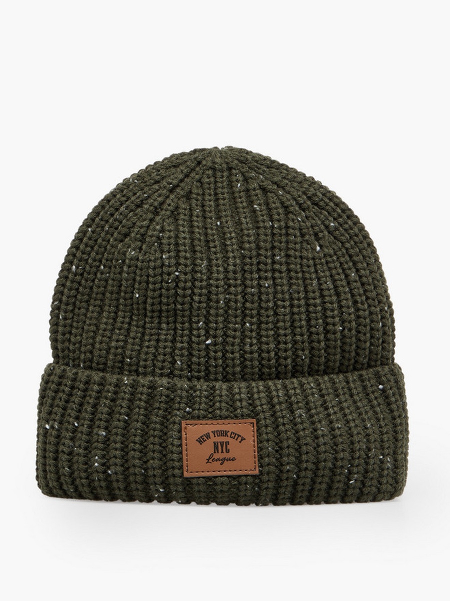 Set of 2 - Men Beanie Turn-Up Hem