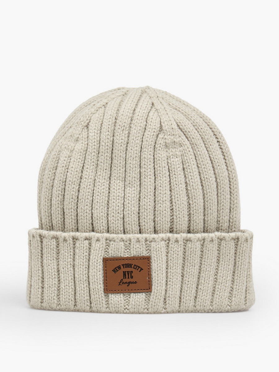 Set of 2 - Men Beanie Turn-Up Hem