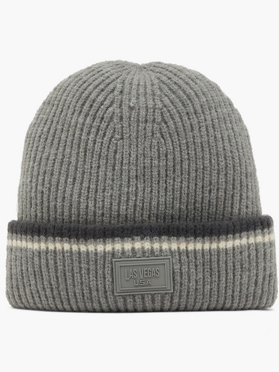 Set of 2 - Men Beanie with Turn-Up Hem
