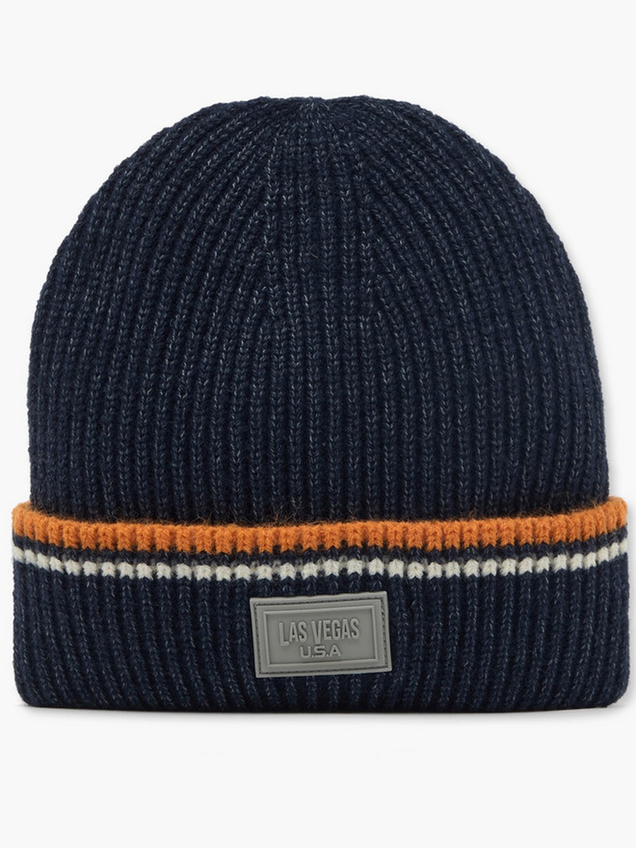 Set of 2 - Men Beanie with Turn-Up Hem