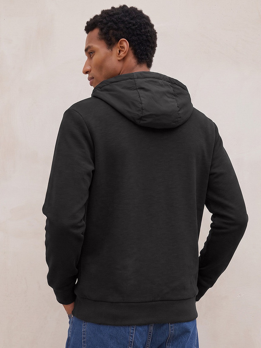 Zip Through Hoodie with 2-Way Stretch