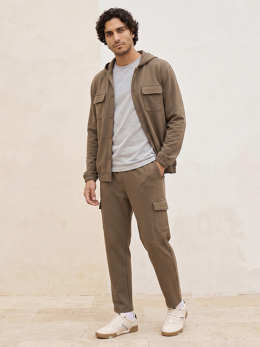 Utility Cargo Hoodie with Chest Pockets