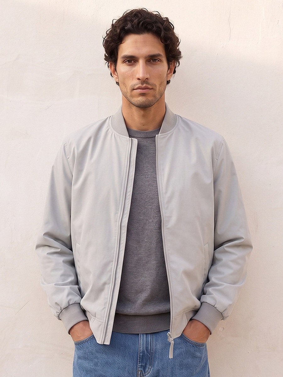Bomber Jacket with Pockets