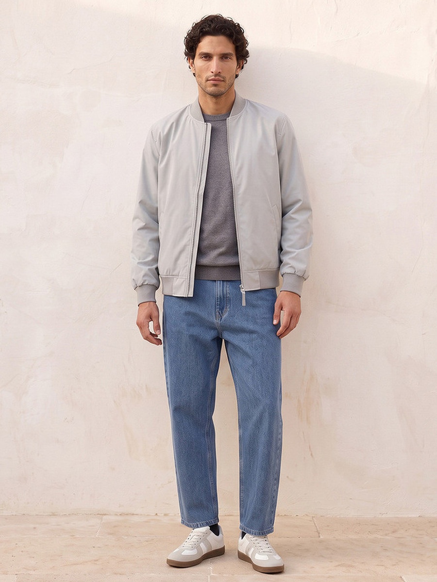 Bomber Jacket with Pockets