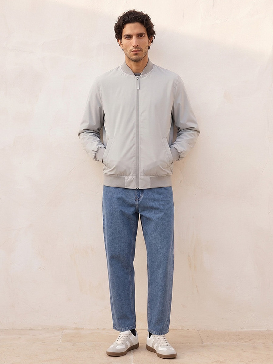Bomber Jacket with Pockets