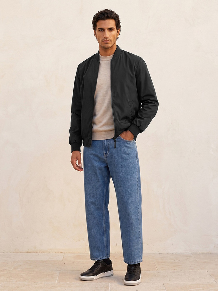 Bomber Jacket with Pockets