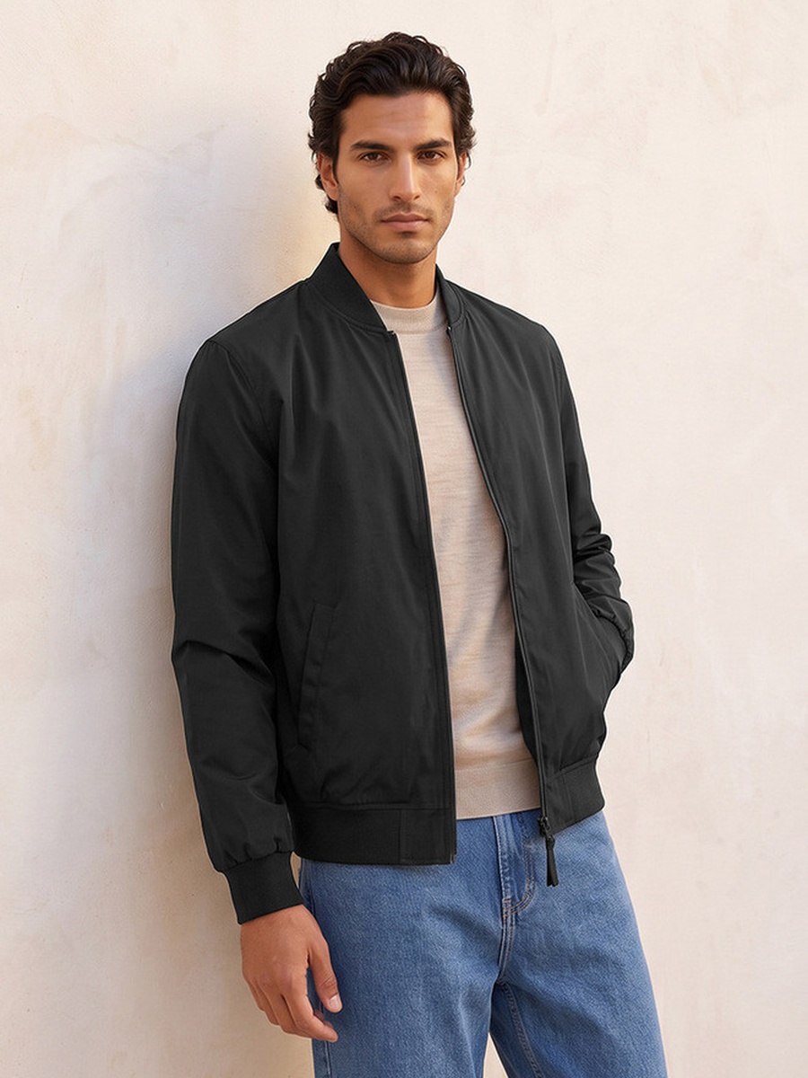 Bomber Jacket with Pockets