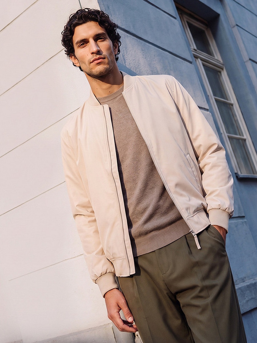 Bomber Jacket with Pockets