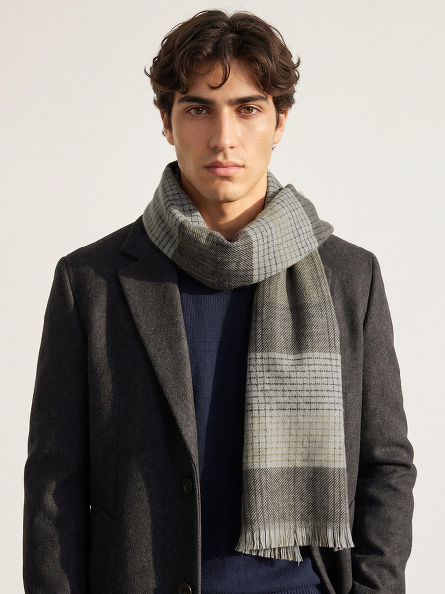 Checked Scarf