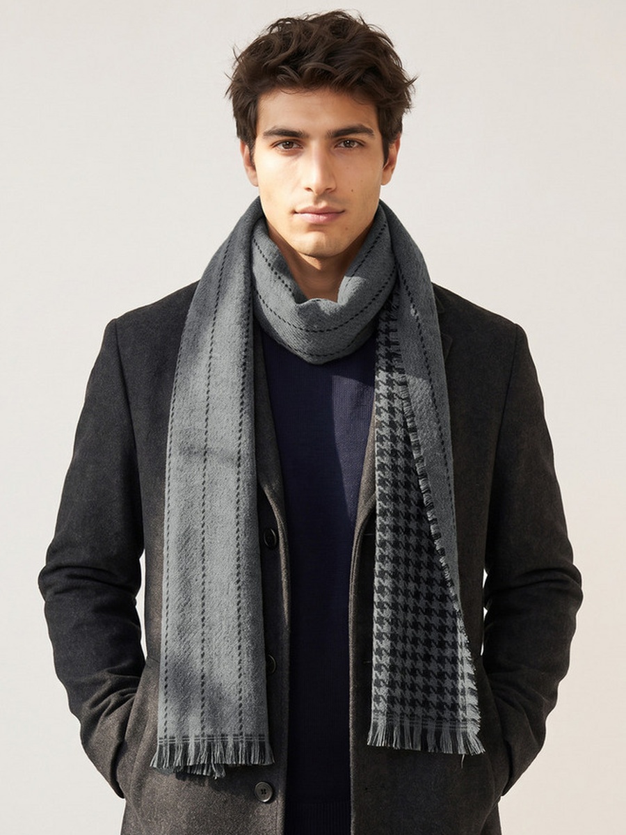 Houndstooth Texture Scarf