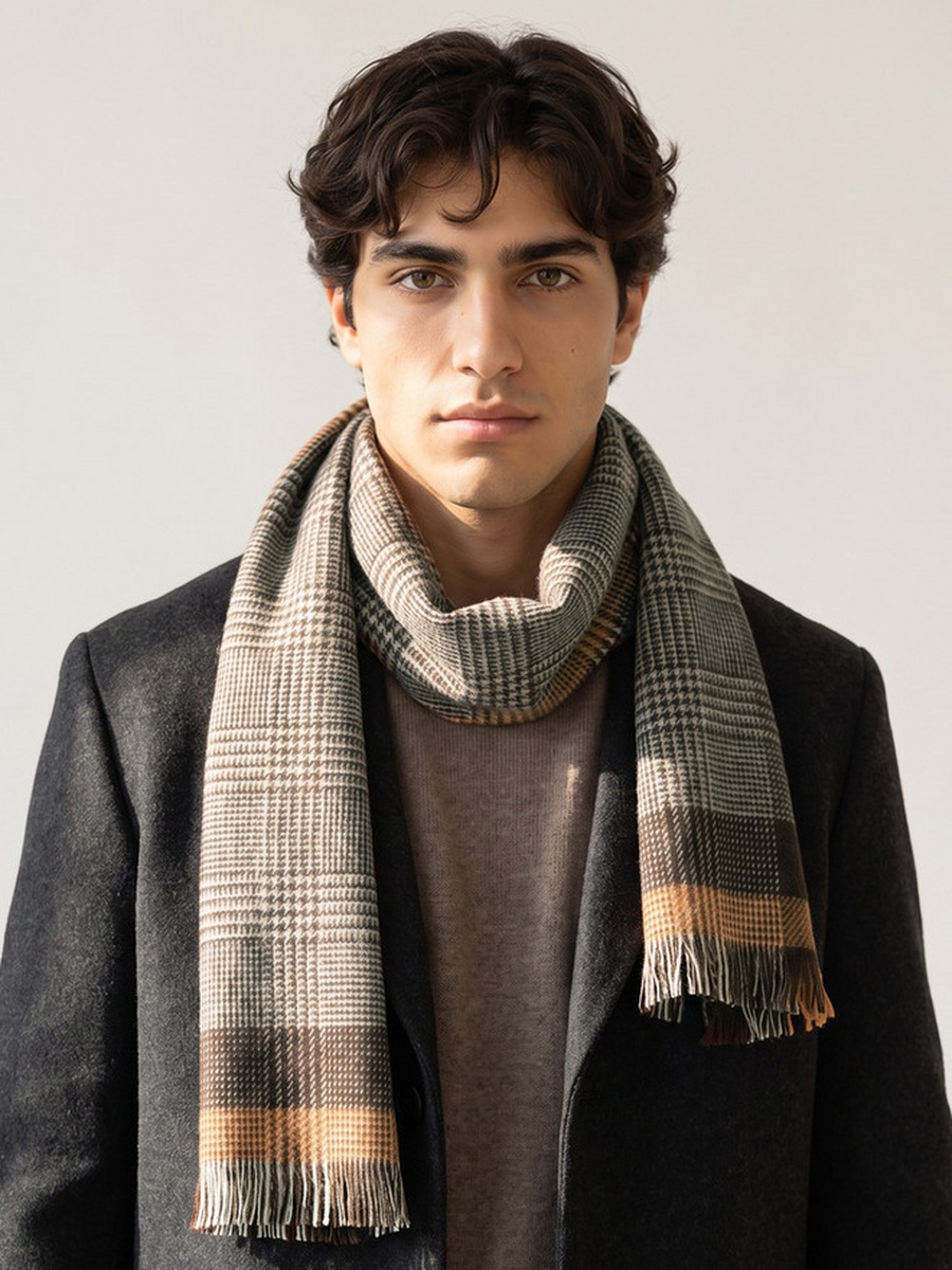 Checked Scarf