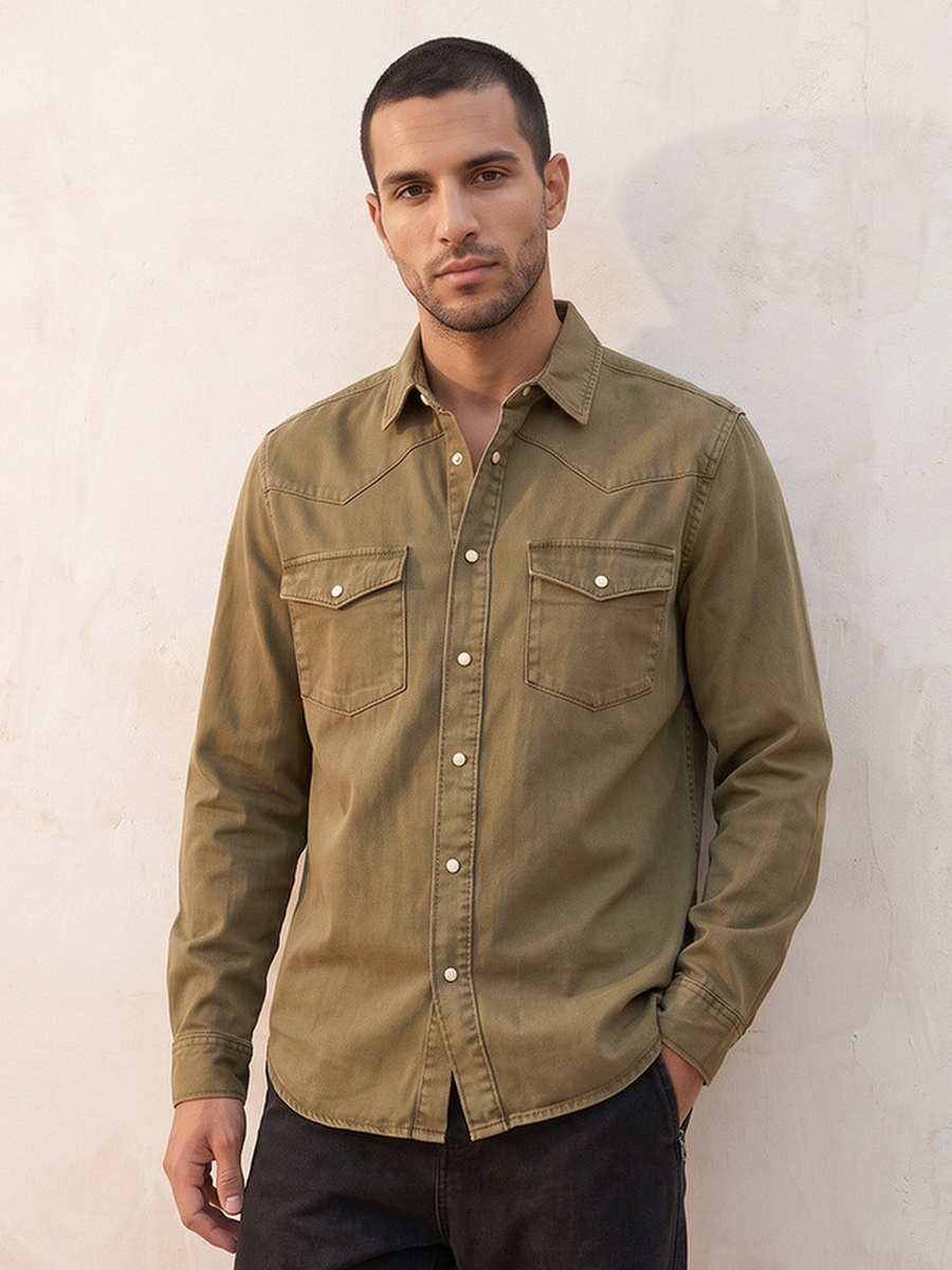 Regular Fit Denim Shirt