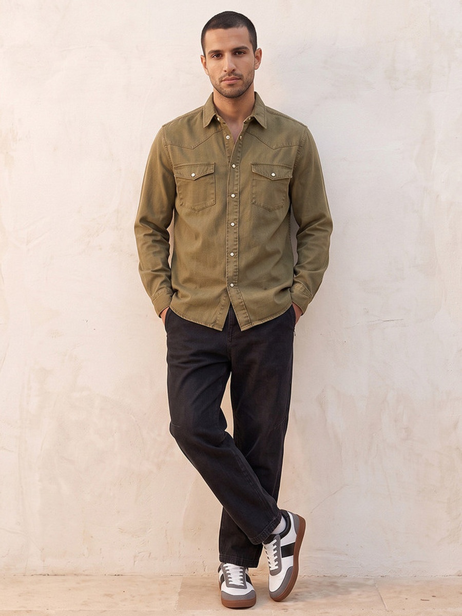 Regular Fit Denim Shirt