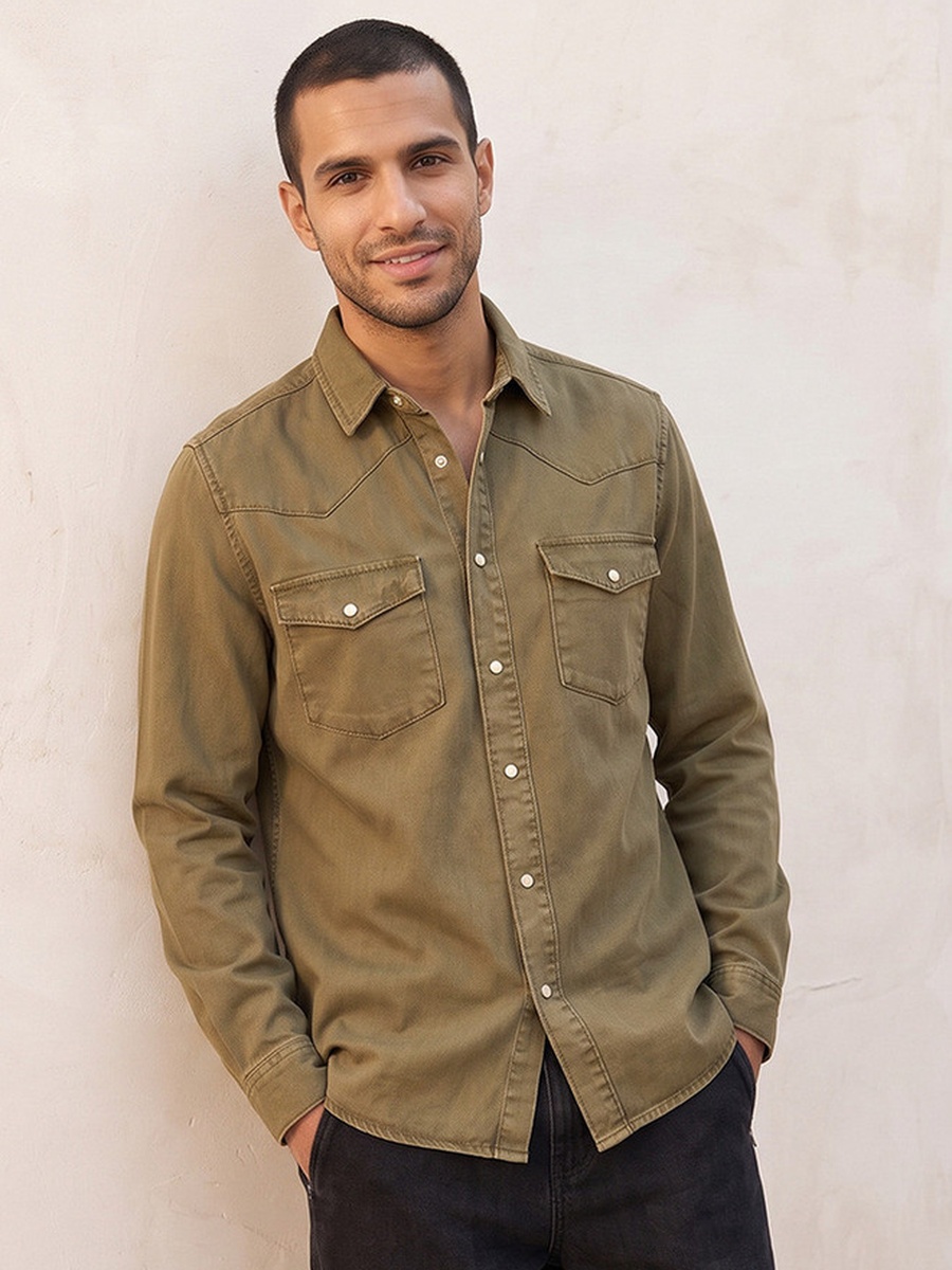 Regular Fit Denim Shirt