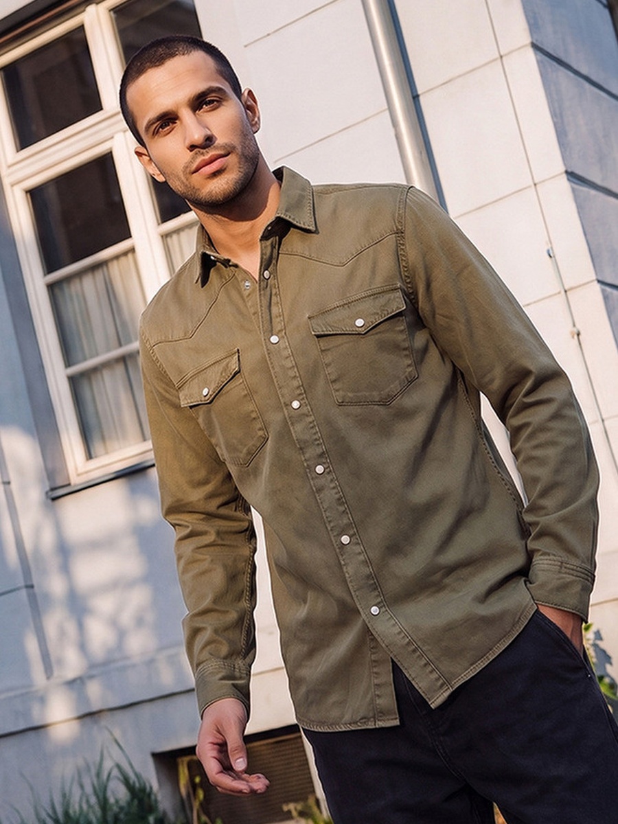 Regular Fit Denim Shirt
