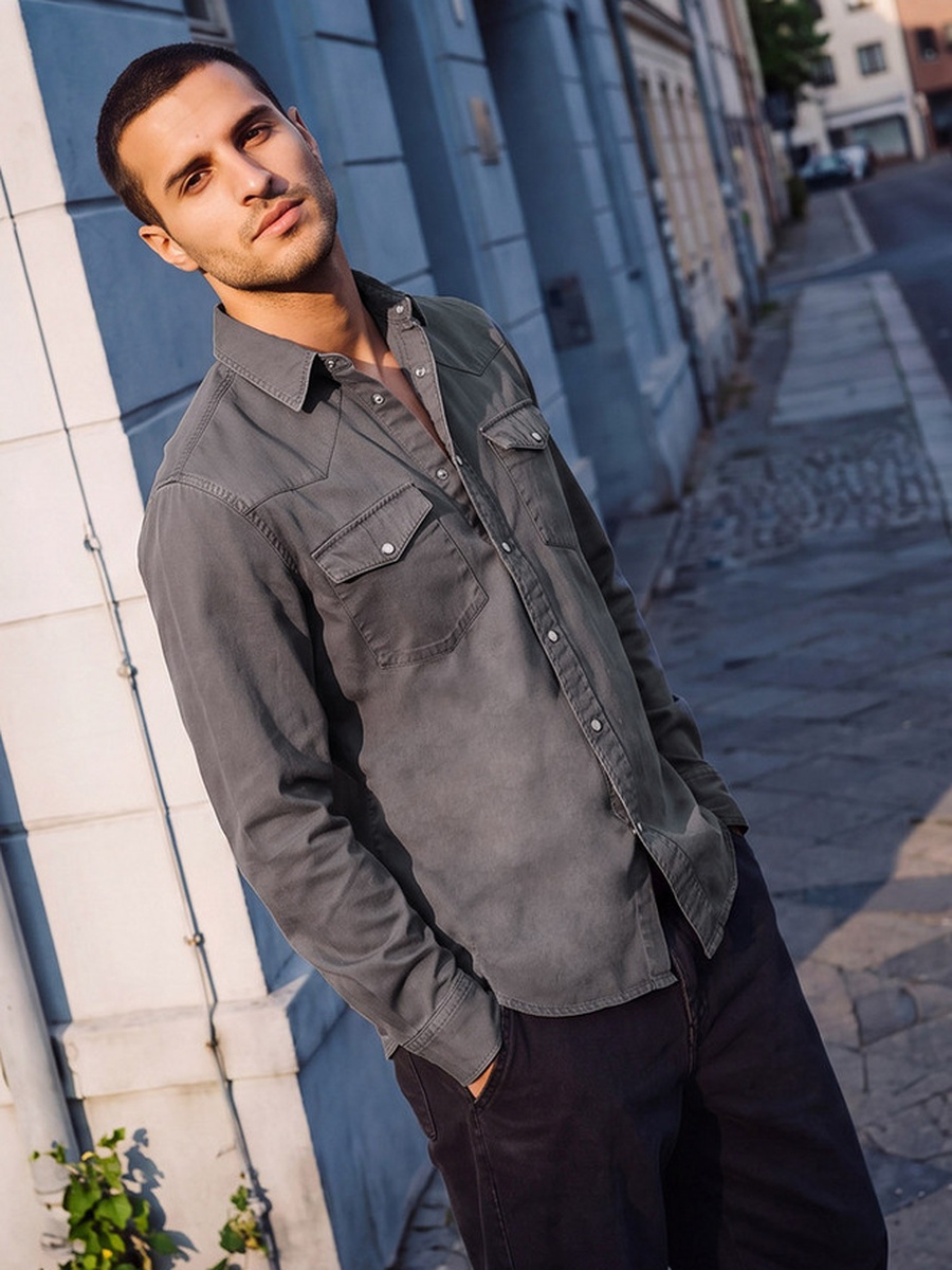 Regular Fit Denim Shirt
