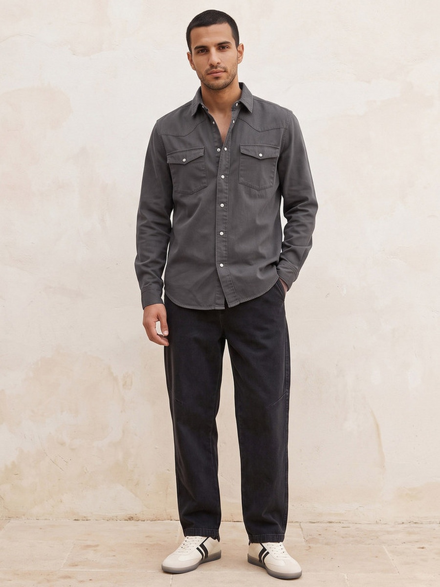 Regular Fit Denim Shirt