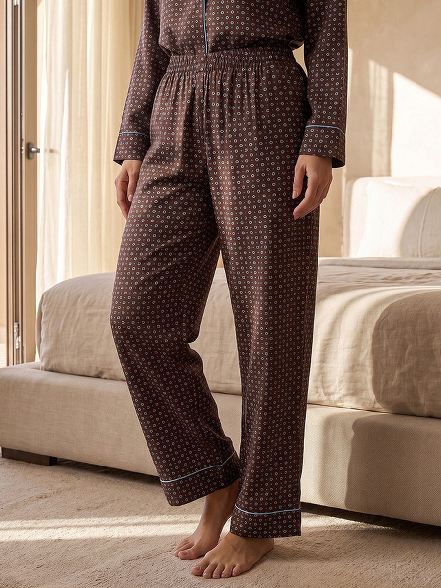Viscose Floral Print Shirt and Pyjama Set